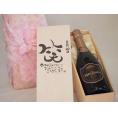 誕生日6月20日セット おたんじょうびおめでとうございます 笑う門には福来たるロジャーグラートロゼ・ブリュットスパークリングワイン辛口(スペイン)750mlデザイン書道家 榮田 清峰作