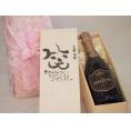 誕生日8月16日セット おたんじょうびおめでとうございます 笑う門には福来たるロジャーグラートロゼ・ブリュットスパークリングワイン辛口(スペイン)750mlデザイン書道家 榮田 清峰作