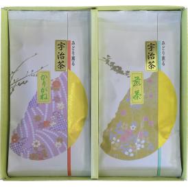 春の贈り物ギフト 宇治茶詰合せ(伝承銘茶) 煎茶・雁が音(各70g)×各1