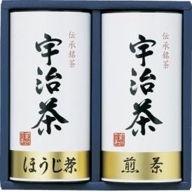 春の贈り物ギフト 宇治茶詰合せ(伝承銘茶) 煎茶(100g)・ほうじ茶(60g)×各1