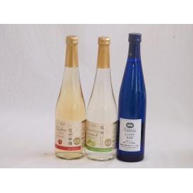 国産フルーツワイン3本セット(シャインマスカット＆ナイアガラ 国産ナイアガラ 信州林檎) 500ml