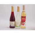 フルーツワイン3本セット(シャインマスカット＆ナイアガラ アップルワイン 信州巨峰) 500ml×3