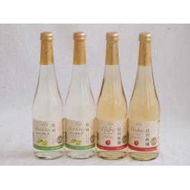 フルーツワイン4本セット(シャインマスカット＆ナイアガラ 信州林檎) 500ml×4本