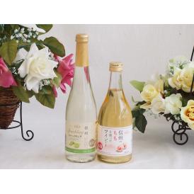 国産果物ワイン2本セット(シャインマスカット＆ナイアガラ 信州のもも) 500ml×2本