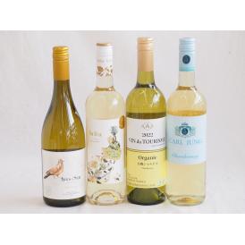 産地別白ワインシャルドネ4本セット(ビーニャ デル デルスール(チリ) ヴァン ドゥ ツーリズム有機