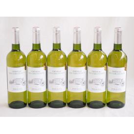 6本セット(金賞ボルドーフランス白ワイン シャトー レ サブロネ) 750ml×6本