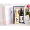 夏の贈り物お中元 贅沢な日本酒感謝ボックス2本セット(金鯱初夢桜 厳封大吟醸(愛知) 奥の松純米吟醸(福島)) 720
