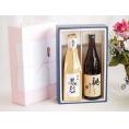 夏の贈り物お中元 贅沢な日本酒感謝ボックス2本セット(金鯱初夢桜 厳封大吟醸(愛知) 桃川純米(青森)) 720ml×