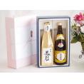 夏の贈り物お中元 贅沢な日本酒感謝ボックス2本セット(金鯱初夢桜 厳封大吟醸(愛知) 越乃寒梅吟醸(新潟)) 720m