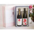 夏の贈り物お中元 贅沢な日本酒感謝ボックス2本セット(金鯱大吟醸(愛知) 男山 純米大吟醸(愛知)) 720ml×2本