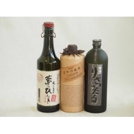 旨味がぎっしり詰まった本格麦焼酎お楽しみ3本セット(長期貯蔵りさいたる30度 大麦長期 百年の孤独4