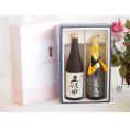 夏の贈り物お中元 プレミアム日本酒ギフトボックス久保田萬寿セット 秋田銘醸 大吟醸三年 17% (秋田県)720ml×2本