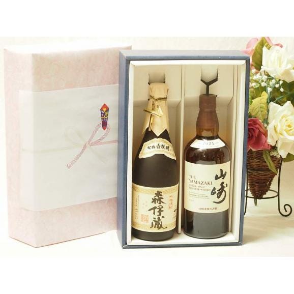 Amazon.co.jp: 森伊蔵 720ml・村尾 750ml 芋焼酎 2本セット 感謝