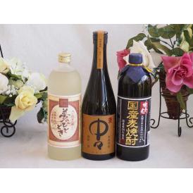 プレミアム焼酎3本セット  麦焼酎夢のひととき25°(大分県)720ml麦焼酎中々25°(宮崎県)720ml麦焼酎独奏会 国産麦27°(大分県)720ml
