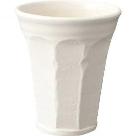 春の贈り物 泡うまビアカップ 信楽焼 ホワイト 直径10×11.5cm