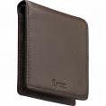 夏の贈り物お中元 二つ折り財布 リンクス ダークブラウン 11.5×2.5×9.5cm