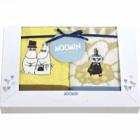 春の贈り物 ウォッシュタオル2P ムーミン 約34×36cm