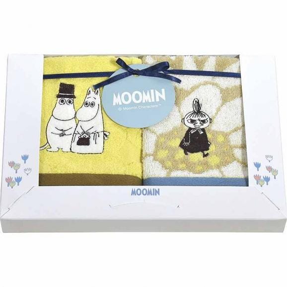 限定セール 春の贈り物 ウォッシュタオル2P ムーミン 約34×36cm｜贈り物本舗 シルバー