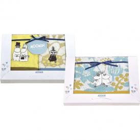 夏の贈り物お中元 フェイスタオル&ウォッシュタオル2P ムーミン フェイスタオル：約34×75cm、ウォッシュタオル：約34×36cm