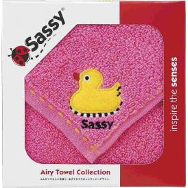 夏の贈り物お中元 ミニタオル サッシー ピンク 25×25cm
