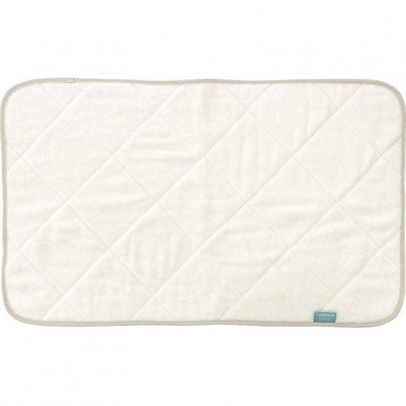 上品なブランド 春の贈り物 タオルバスマット 乾度良好R アイボリー 約35×60cm シルバー
