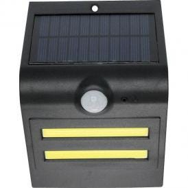 夏の贈り物お中元 LEDソーラー ウォールライト（三角型） STAR★LIGHT ブラック 13.7×9.6×8.5cm