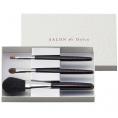 夏の贈り物お中元 熊野 侑昂堂の化粧筆セット SALON de Dolce フェイスブラシ（16cm）・シャドウブラシ（15cm）・リップブラシ（14.7cm）×各1