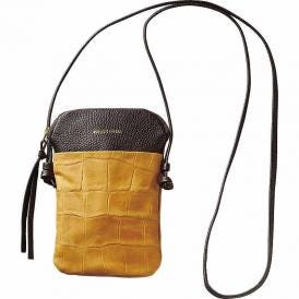 夏の贈り物お中元 ポシェット パスピエ キャメル 12×1×19cm（ショルダーベルト：約132cm）
