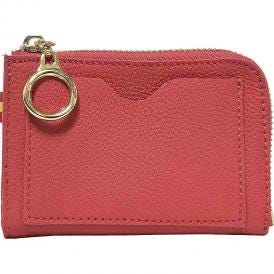 夏の贈り物お中元 牛革コインケース レッド 約12×8×2cm