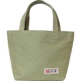 夏の贈り物お中元 帆布手提げバッグ 京都三昌 カーキ 約27×9×18cm（持ち手含まず）