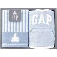 夏の贈り物お中元 ウォッシュタオル&スタイ ベビー GAP ブルー ウォッシュタオル：25×25cm、スタイ：20×31.5cm
