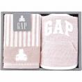 夏の贈り物お中元 ウォッシュタオル&スタイ ベビー GAP ピンク ウォッシュタオル：25×25cm、スタイ：20×31.5cm
