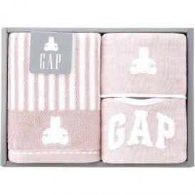 夏の贈り物お中元 ベビーフェイスタオル&ミニハンカチ&スタイ ベビー GAP ピンク ベビーフェイスタオル：25×60cm、ミニハンカチ：20×20cm、スタイ：20×31.5cm