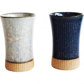 春の贈り物 削ぎフリーカップペア 直径8.5×13.3cm
