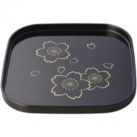 夏の贈り物お中元 8.0角盆 日展作家 橋爪靖雄 23.8×23.8×2cm