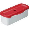 春の贈り物 電子レンジスチームパスタメーカー レッド 29×14.4×10cm（本体容量：2L、中容器：1.3L）