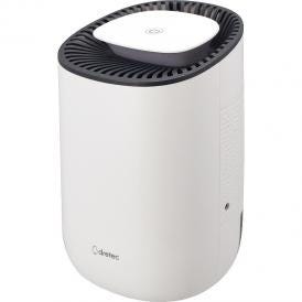 夏の贈り物お中元 コンパクト除湿機「クアラ」 ドリテック ホワイト 14×14×23cm（タンク満水容量：450ml）