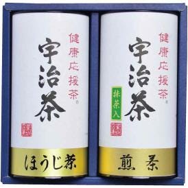 夏の贈り物お中元 宇治茶詰合せ（健康応援茶） 抹茶入煎茶（100g）・ほうじ茶（60g）×各1