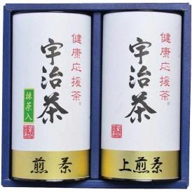 夏の贈り物お中元 宇治茶詰合せ（健康応援茶） 上煎茶・抹茶入煎茶（各100g）×各1