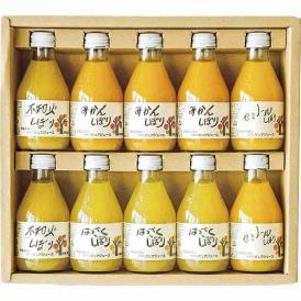 夏の贈り物お中元 100%ピュアジュース10本ギフトセット 伊藤農園 みかん・はっさく（各180ml）×各3、不知火・セミノール（各180ml）×各2