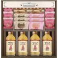 冬の贈り物ジュース＆クッキーセット ロディ チョコクランチ（ストロベリー）×6、アップルジュース（180ml）・ナッツとチョコのざっくりクッキー×各4、焼きほろろクッキー（ココア・ストロベリー）×