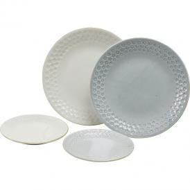 夏の贈り物お中元 フォグ プレートセット プレートL（直径24.6×3cm）・プレートS（直径16.2×2.1cm）×各2
