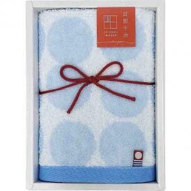 夏の贈り物お中元 ウォッシュタオル 今治ギフト ドット 34×35cm