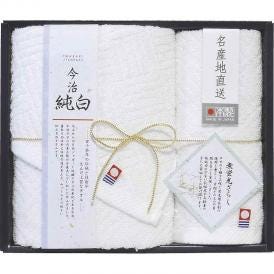 夏の贈り物お中元 フェイスタオル&ハンドタオル 日本名産地 フェイスタオル：33×72cm、ハンドタオル：33×33cm