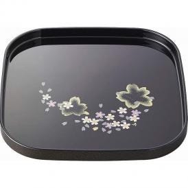 夏の贈り物お中元 8.0角盆 日展作家 橋爪靖雄 23.8×23.8×2cm