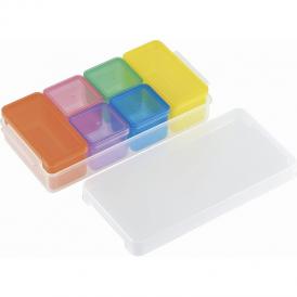 冬の贈り物キューブストッカー6pc（大） ビタプラ 保存容器小（5.5×5.5×5cm・100ml）×4、保存容器大（11×5.5×5cm・200ml）×2、ケース（24.5×11.5×5.5cm