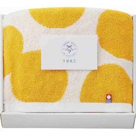 夏の贈り物お中元 フェイスタオル 今治名工 オレンジ 33×80cm