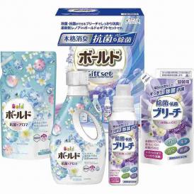 夏の贈り物お中元 除菌抗菌・ボールドギフトセット ギフト工房 P&Gボールドジェル（640g）・P&Gボールドジェル詰替用・除菌抗菌ブリーチ（各400g）・除菌抗菌ブリーチ詰替用（350g）×各1