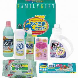 夏の贈り物 洗剤おくさまセット ライオントップクリアリキッド抗菌（900g）・キッチンブリーチ（600ml）・クリームクレンザー（400g）・キッチンリフレッシュコンパクト（270ml）・キッチンク