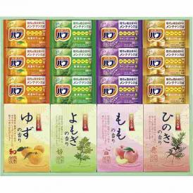 夏の贈り物お中元 炭酸 薬用入浴剤セット バブ（ゆず・森・ラベンダー・ひのき）×各3、薬用入浴剤（ゆず・よもぎ・もも・ひのき）（各25g×2袋）×各1